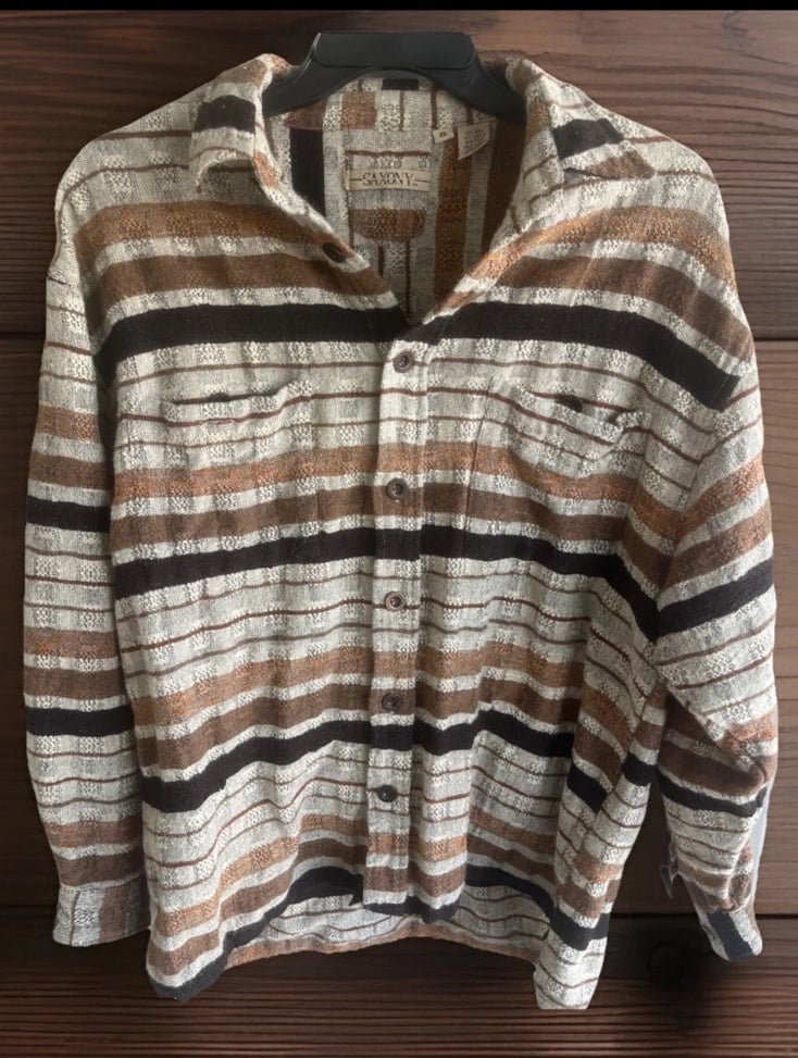 Vintage- Saxony - Mens Wool Button Up Sweater- Size XL - RN #25528