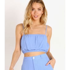 Capulet Revolve Bridgette Crop Tank Top Blue NWT