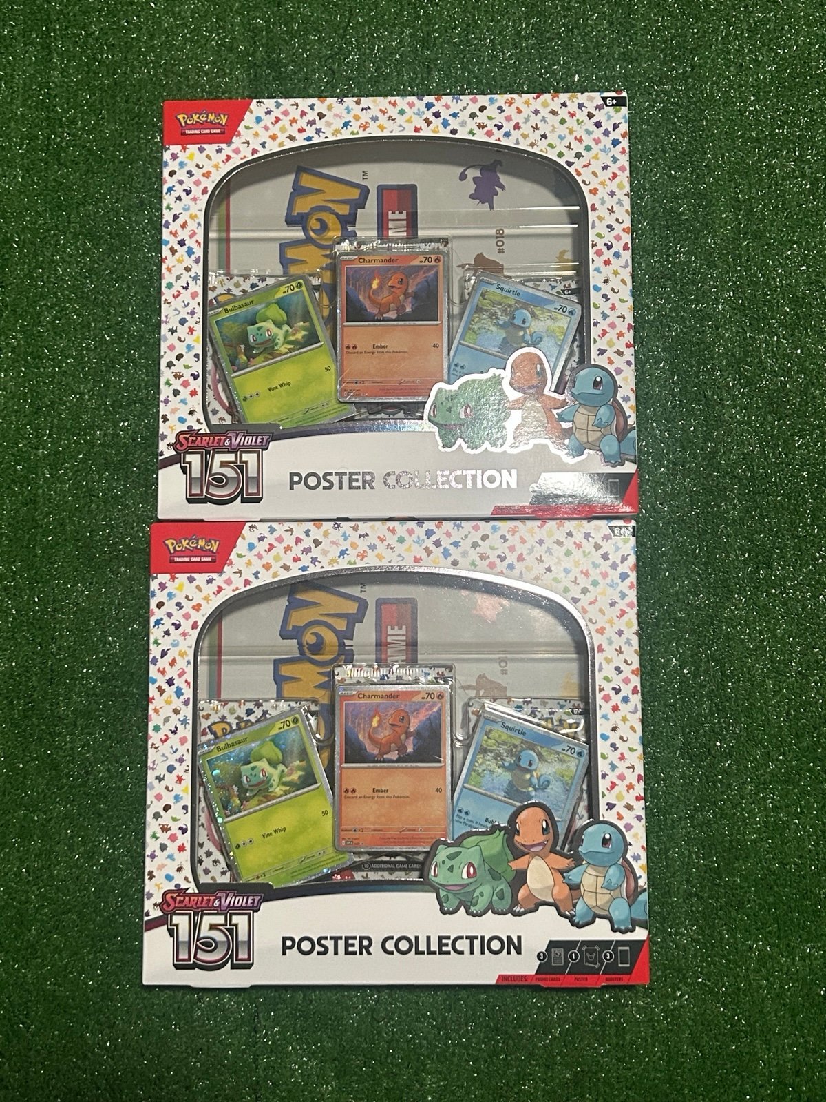 Lot of 2 Pokemon Prismatic Evolutions Scarlet & Violet 151 Poster Collection