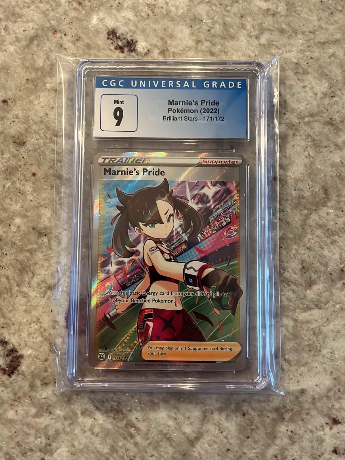 Pokemon Marnie’s Pride Brilliant Stars 171/172 Full Art CGC 9
