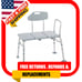 Drive Medical 12011KD-1 Plastic Tub Transfer Bench With Adjustable Backrest