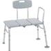 Drive Medical 12011KD-1 Plastic Tub Transfer Bench With Adjustable Backrest