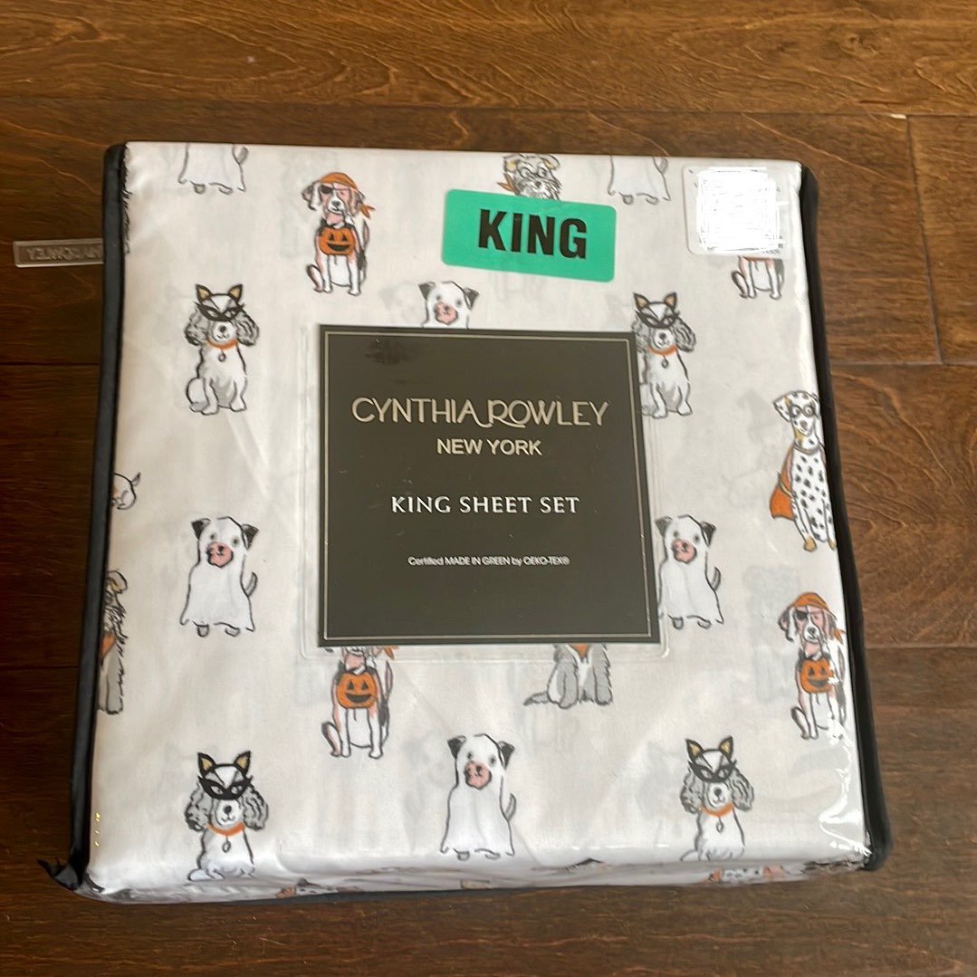 Farmhouse By Rachel Twin Sheet Set Orange Yellow Pumpkin Print New
