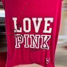 RARE Vintage Victorias Secret VS LOVE PINK 2006 Stadium Blanket
