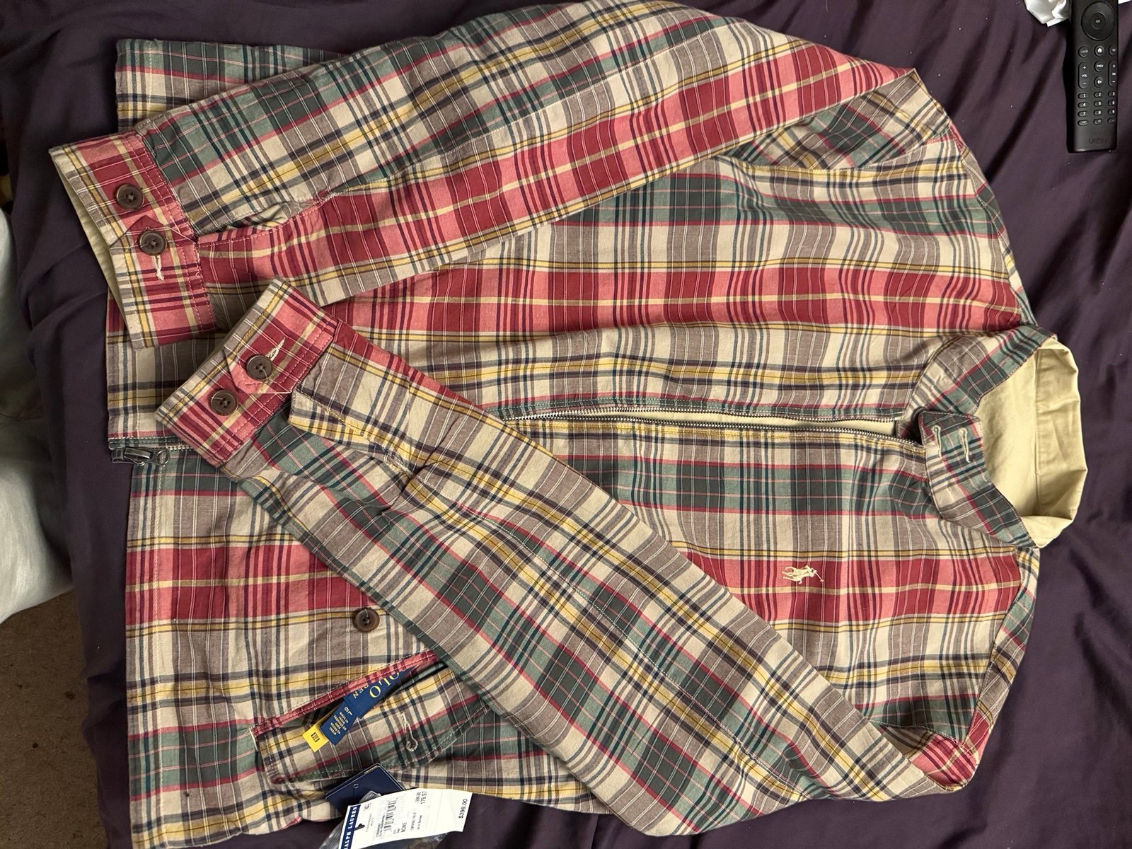 Polo Ralph Lauren Reversible Jacket – Plaid/Beige