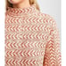 B06- Buckle BKE Raw Edge Pointelle Women’s Aztec Pullover Sweater M