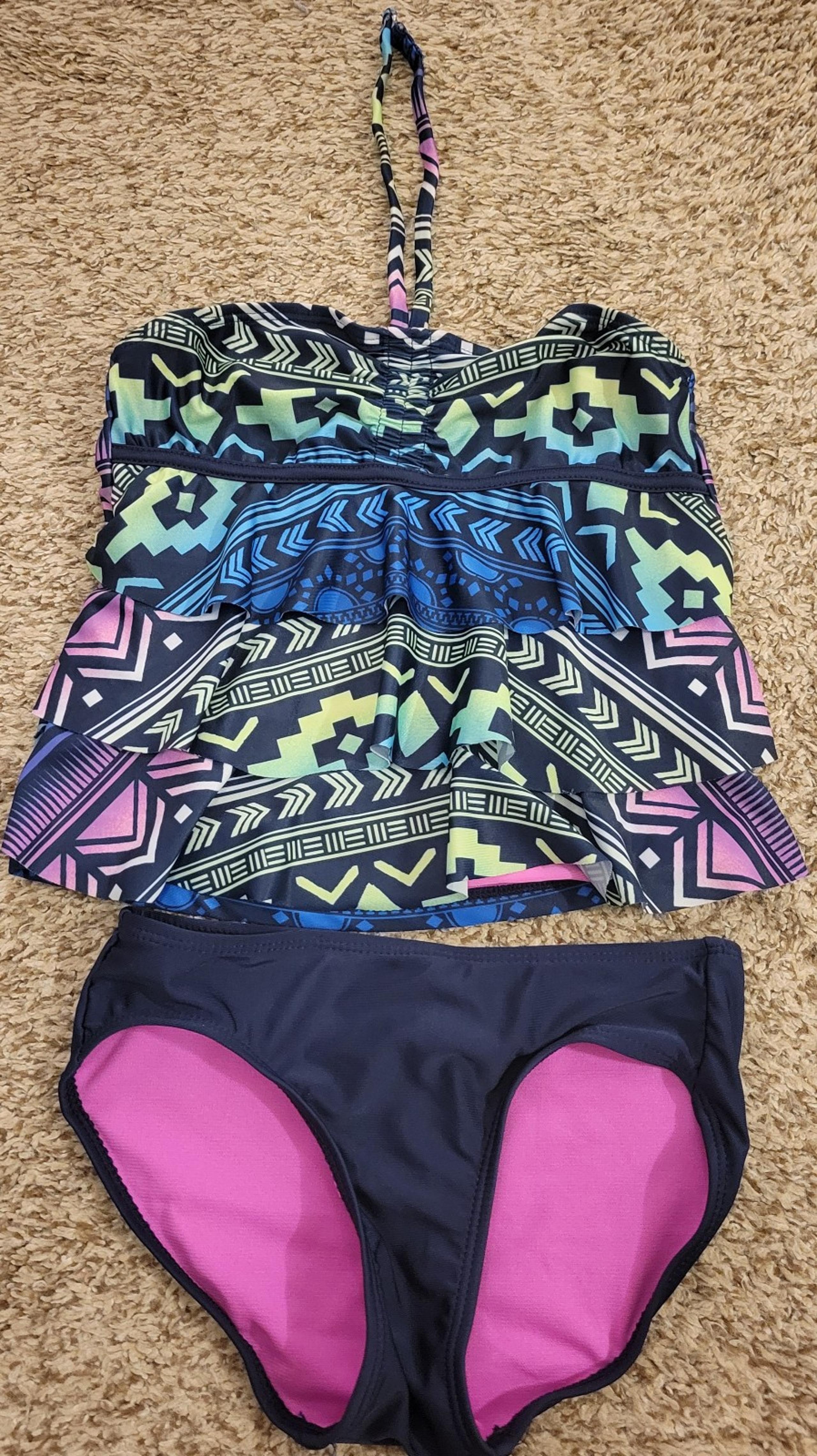 Justice Girls 2 Piece Swim Wear size 7/8