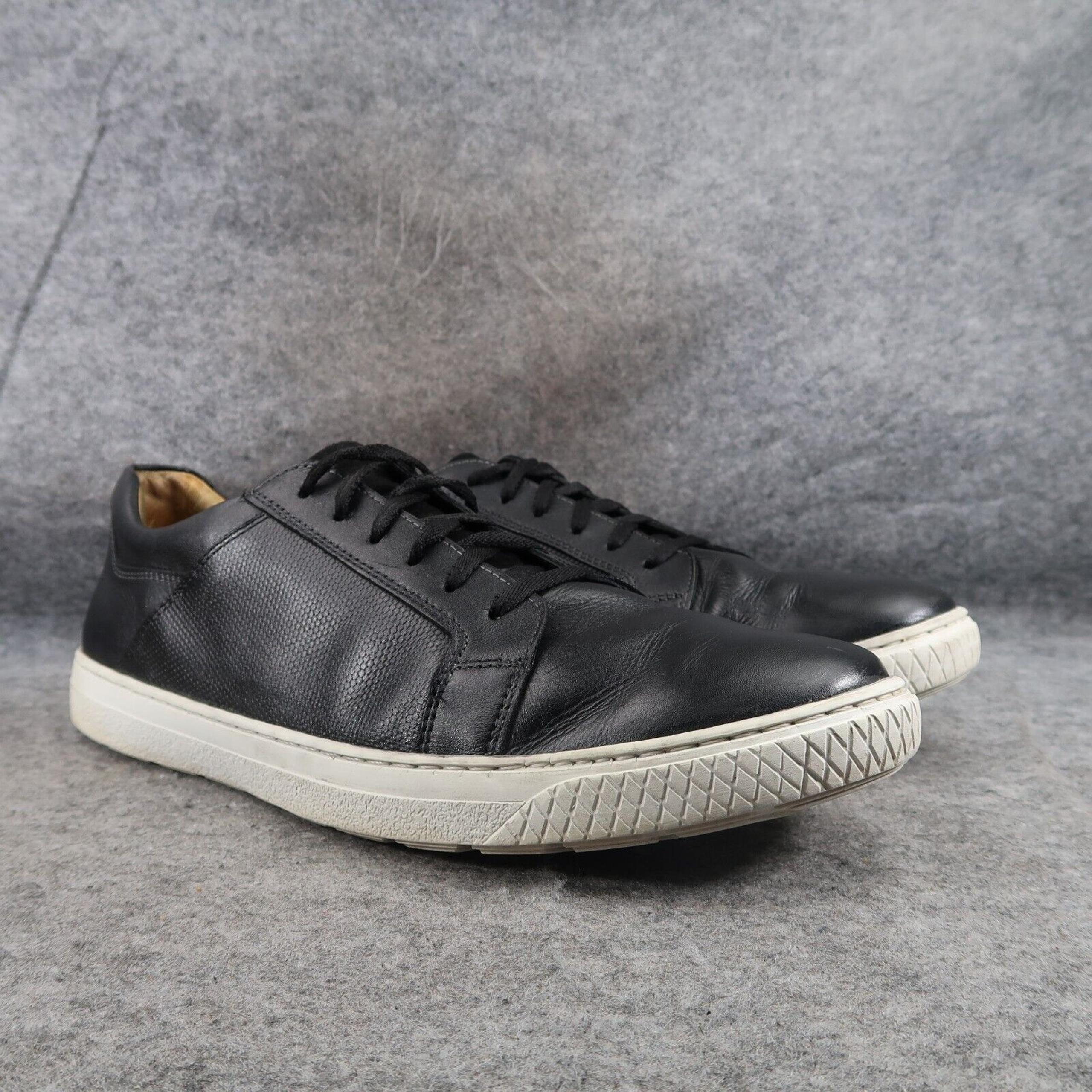 Sandro Moscoloni Shoes Mens 12 Sneakers Lifestyle Casual Leather Black Lace Up