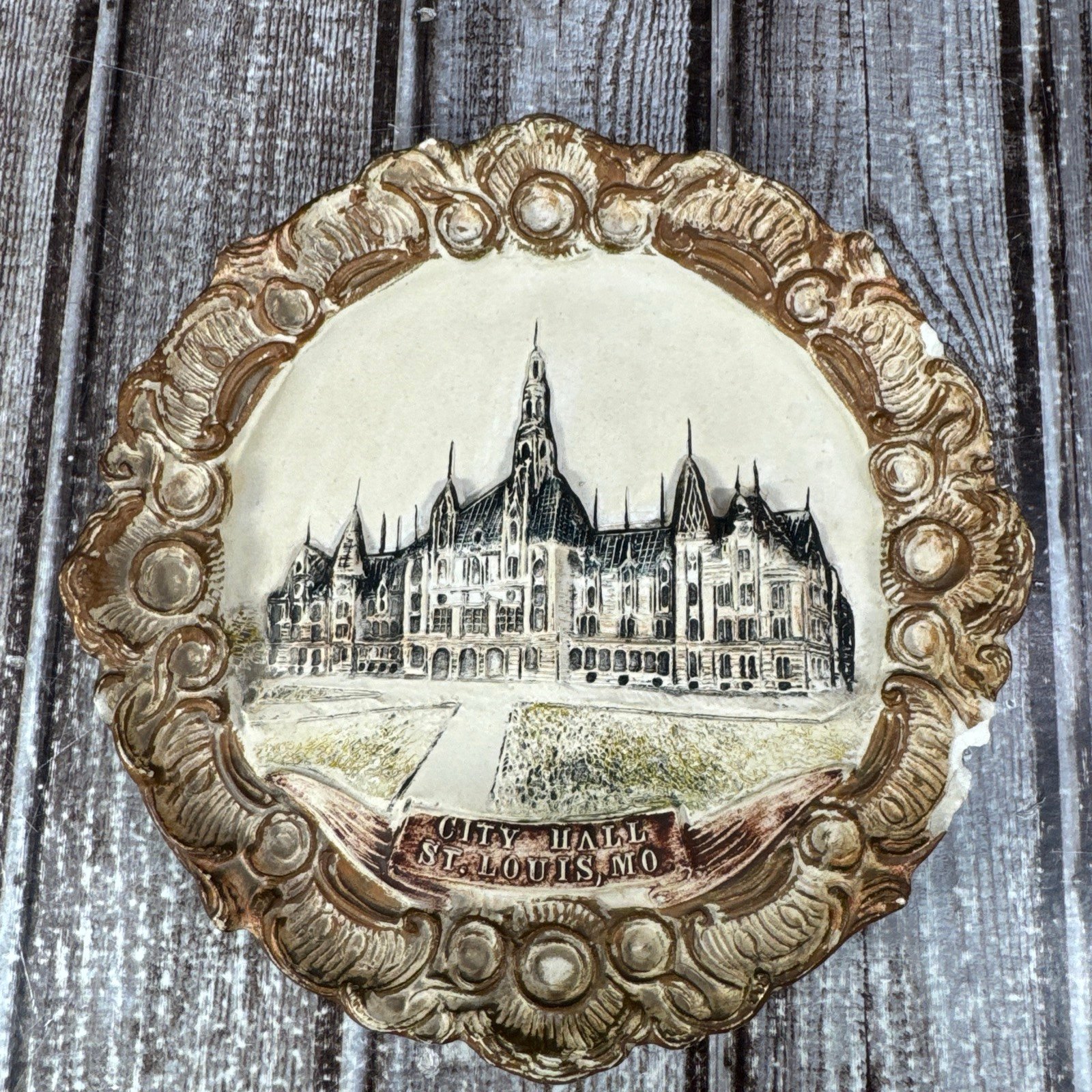 City Hall St. Louis, MO 3D Plate Made In Austria 3783 G.K