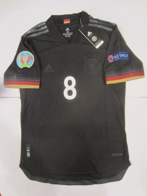 Toni Kroos #8 Germany Euro 20/21 Match Slim Black Away Soccer Jersey 2020-2021