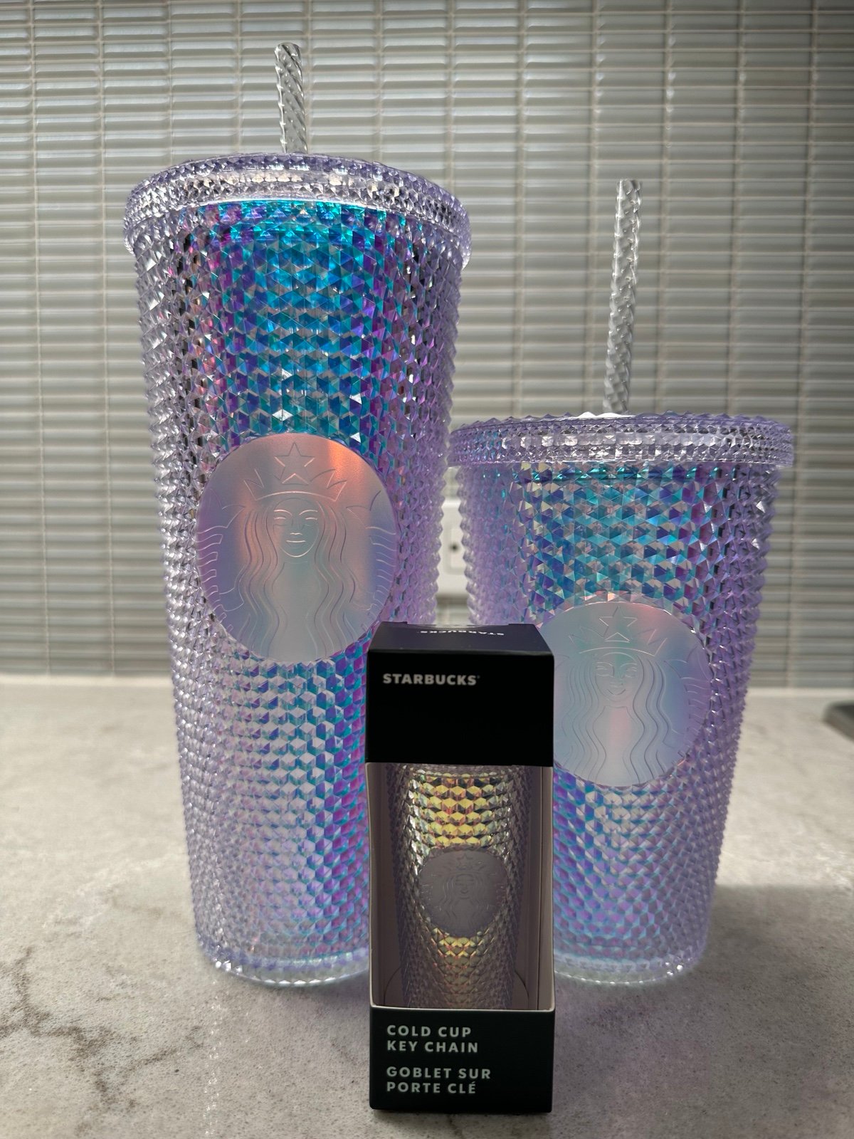 Starbucks Bling Studded Iridescent Set