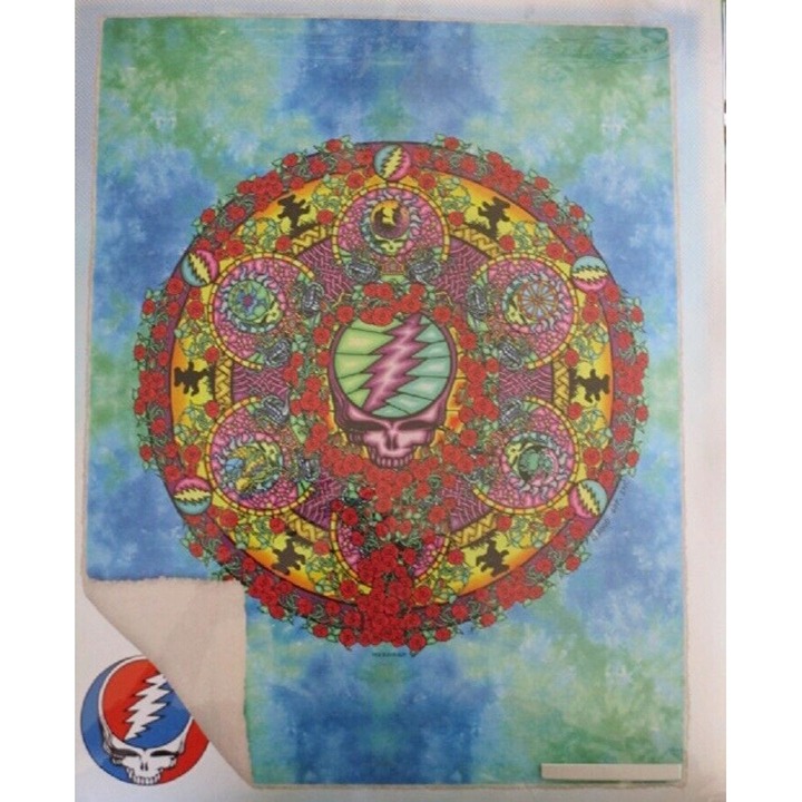 New Celtic Mandala Grateful Dead Fleece Sherpa Back Gift Throw Blanket Bears SYF