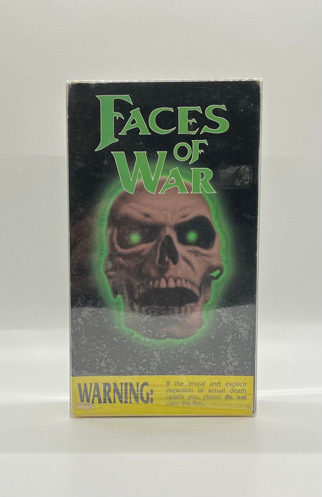 Faces Of War VHS Flatline Productions 1999 Rare HTF YELLOW TAPE TESTED IN SHRINK