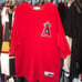 RARE Players Angels Majestic Authentic On-Field Long Sleeve Jersey | Size- 2XL