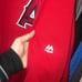 RARE Players Angels Majestic Authentic On-Field Long Sleeve Jersey | Size- 2XL