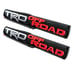 NEW 2PCS 3D TRD OFF ROAD Side Fender Front Door Badge Logo Nameplate Emblem