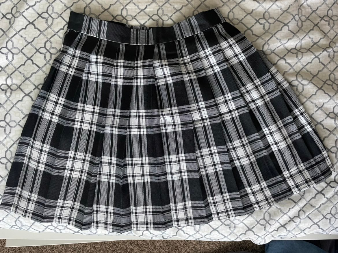 bundle of 3 pleated plaid skirts