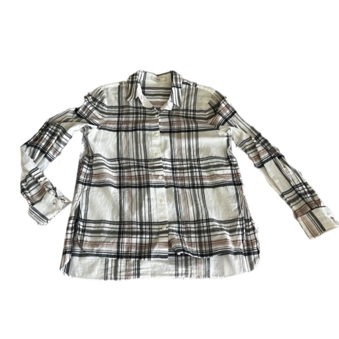 Tibi plaid cotton button up SIZE 4