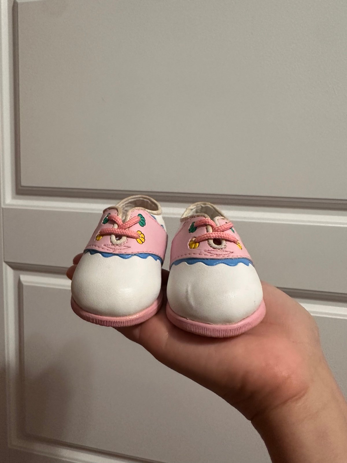 Vintage Disney The Little Mermaid Toddler Shoes White Pink Size 1