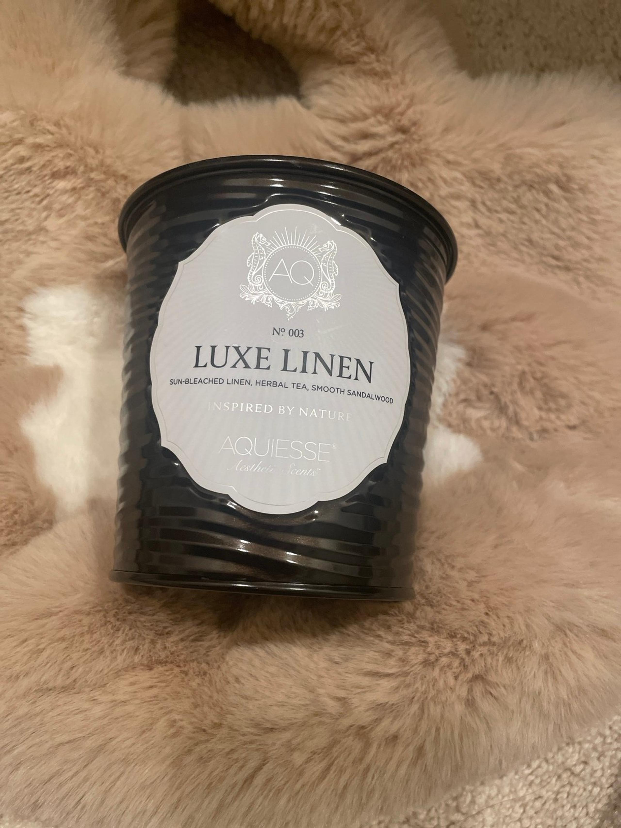 Aquiesse Luxe Linen 11oz Candle