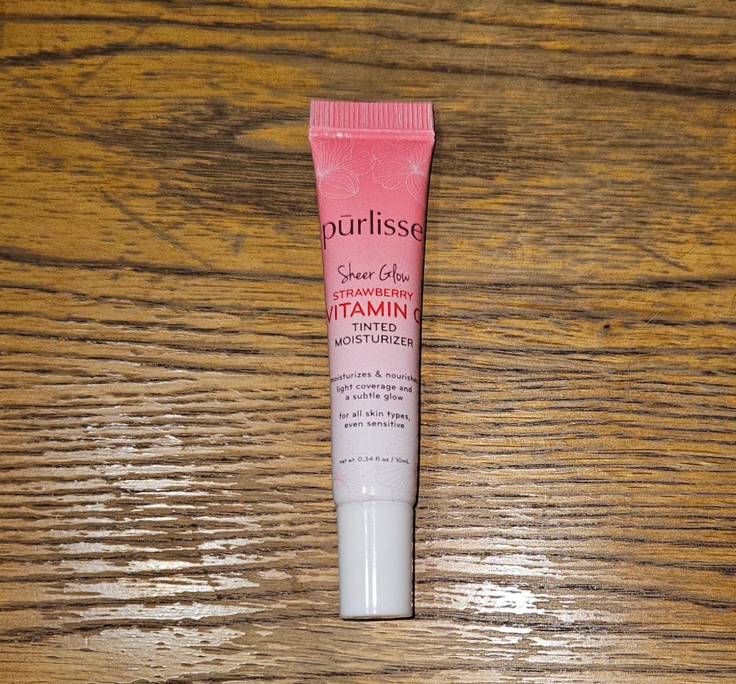 Purlisse Sheer Glow Strawberry Vitamin C Tinted Moisturizer in Fair 0.34fl oz