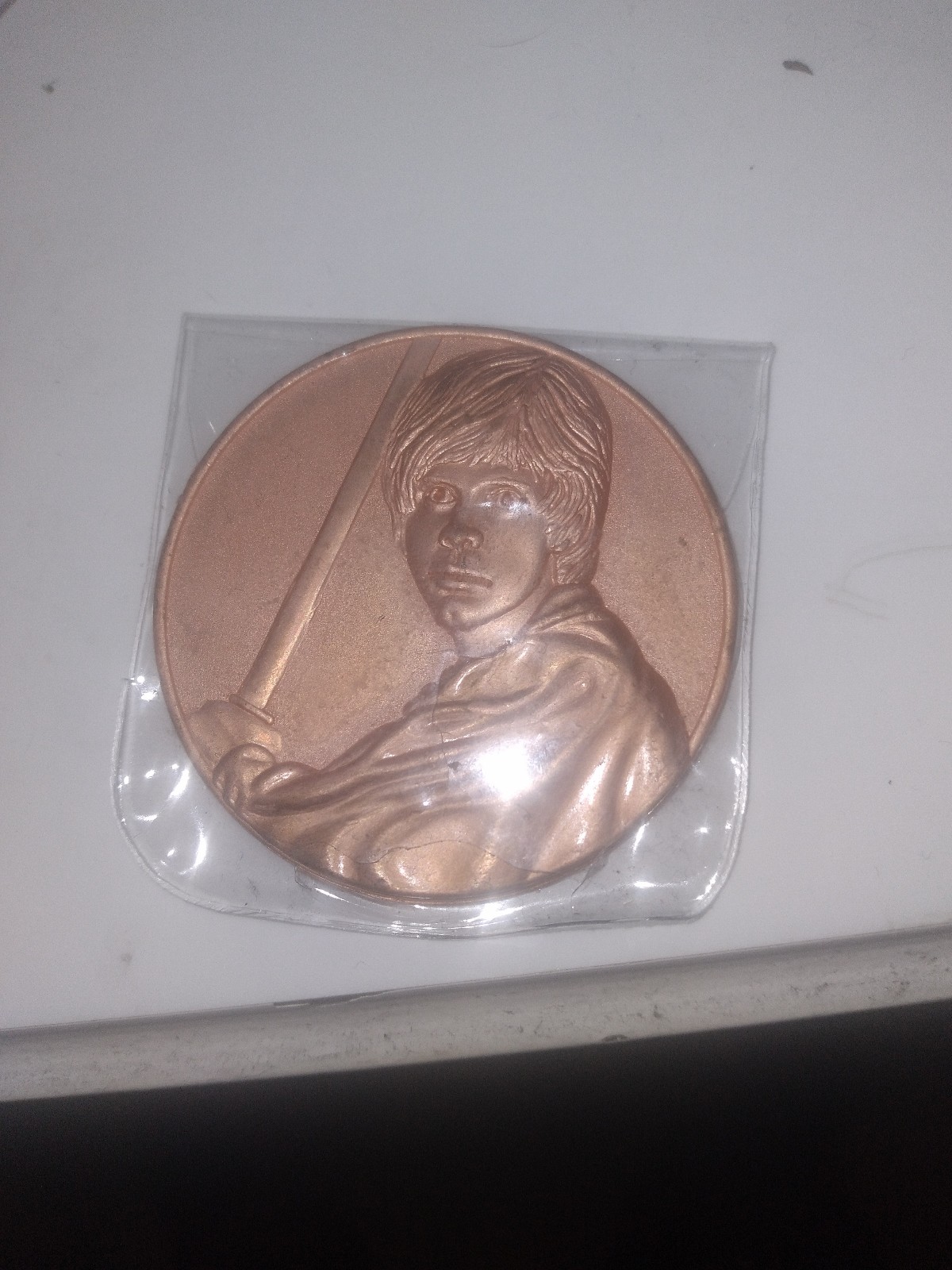 Star wars 2005 collectable coin luke Skywalker very rare, must have for fans