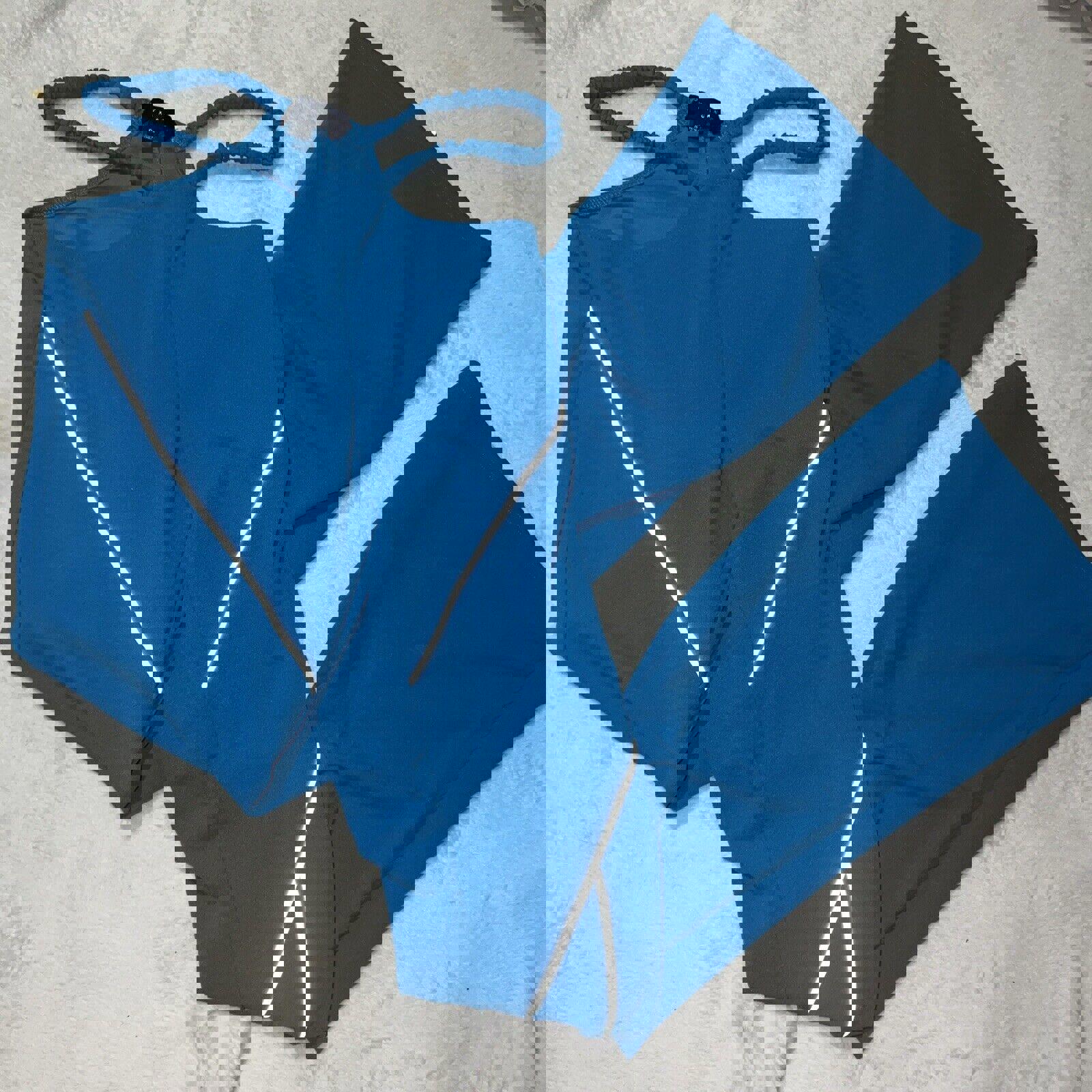 Small Blue Rave Pants Reflective Bottoms Festival New Extremes