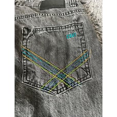 Vintage Cavi Y2K Baggy Skate Hip Hop Loose Denim Jeans Size 40 P1