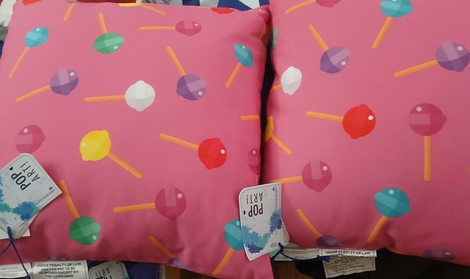 POP ART! LOLLIPOP PILLOW COLLECTION SET OF 2 BRANDNEW