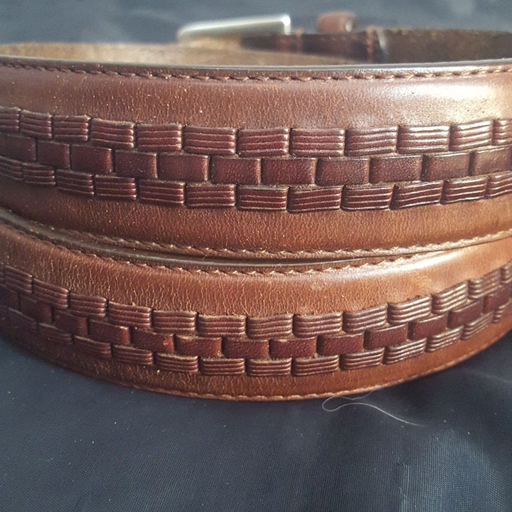 Men's leather belt size 36. Brighton. Masculine LuxClassic WesternRustic Casual