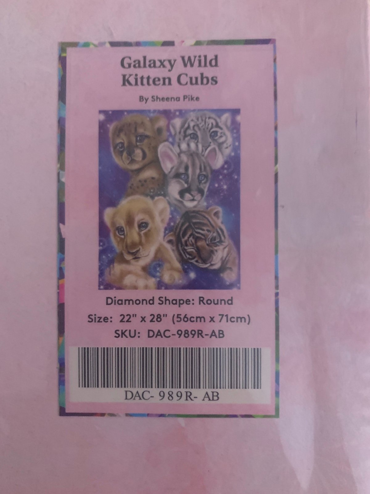 Diamond art club/Galaxy Wild Kitten by Sheena Pike/Still sealed