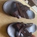 Men's Brown Leather Sandals Size 13
