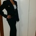 Tahari navy suit