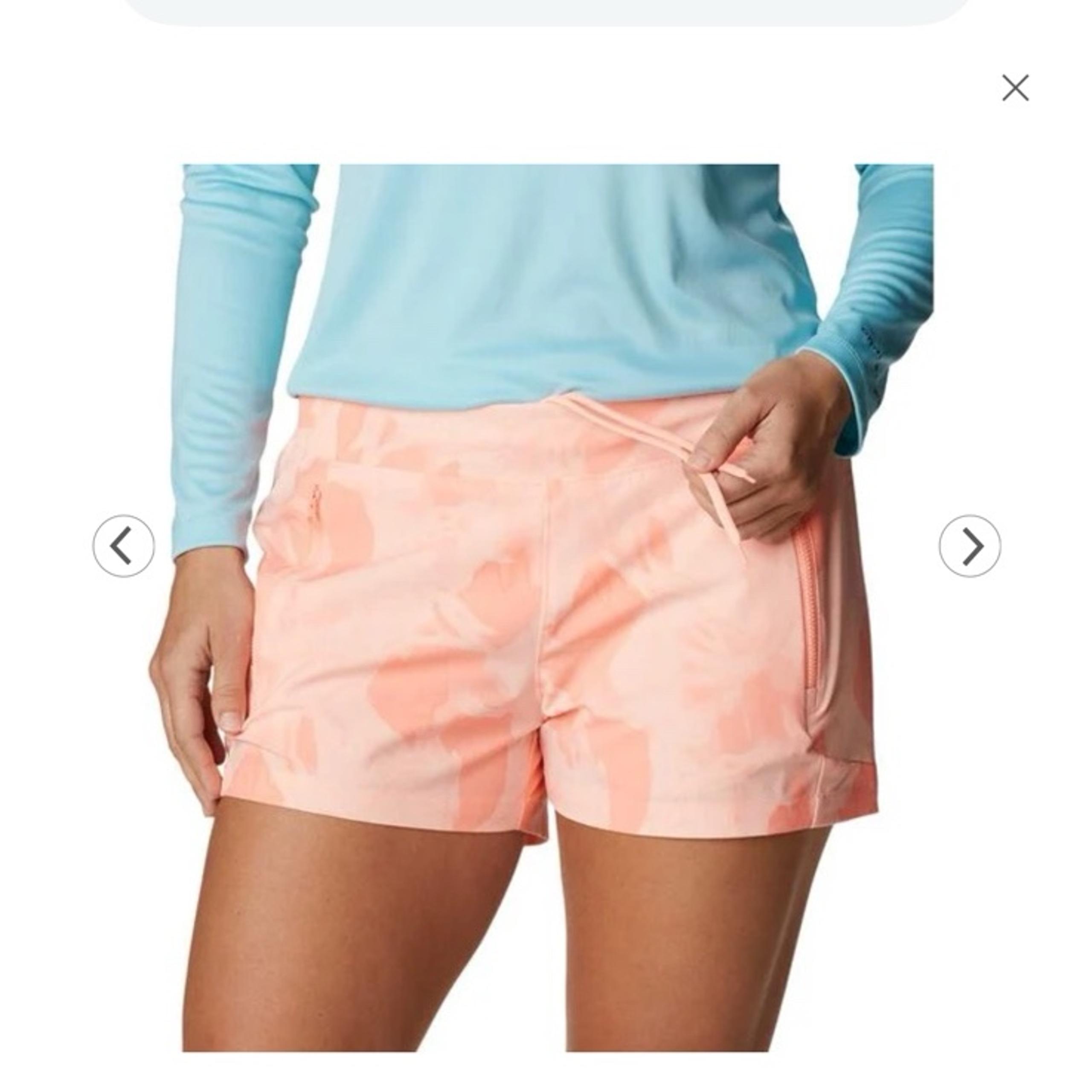 NWOT Women's Columbia PFG Tidal™ II Shorts size XL TIKI PICK/AURORAS PRINT