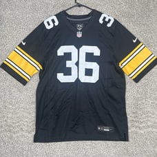 Nike Jerome Bettis Jersey Mens Large Black Engineered Lightweight NFL Football