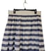 Remain Women's Navy & White Cotton Striped Satin Lined Full Skirt