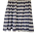 Remain Women's Navy & White Cotton Striped Satin Lined Full Skirt