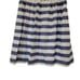 Remain Women's Navy & White Cotton Striped Satin Lined Full Skirt