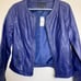 Metaphor Missy Peacoat Leather Flight/Bomber Jacket (M) Medium - NWT