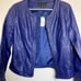 Metaphor Missy Peacoat Leather Flight/Bomber Jacket (M) Medium - NWT
