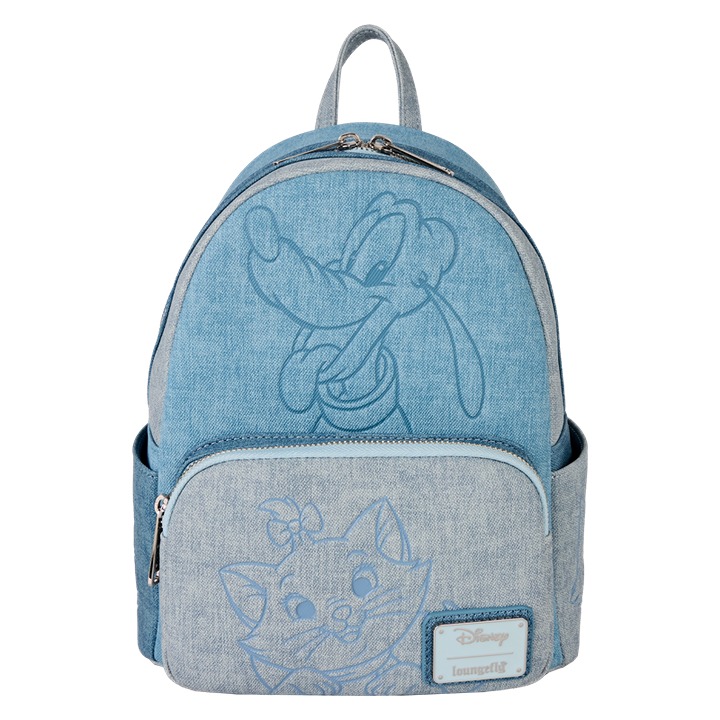 ⚜️NEW Disney Dogs & Cats Faux Denim Mini Backpack