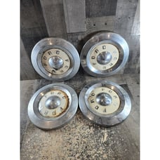 4 FORD 1955 1956 FAIRLANE THUNDERBIRD T BIRD HUBCAPS WHEEL COVER CENTER CAPS