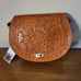 Berb Real Leather Embossed Leather Tan Bag Purse