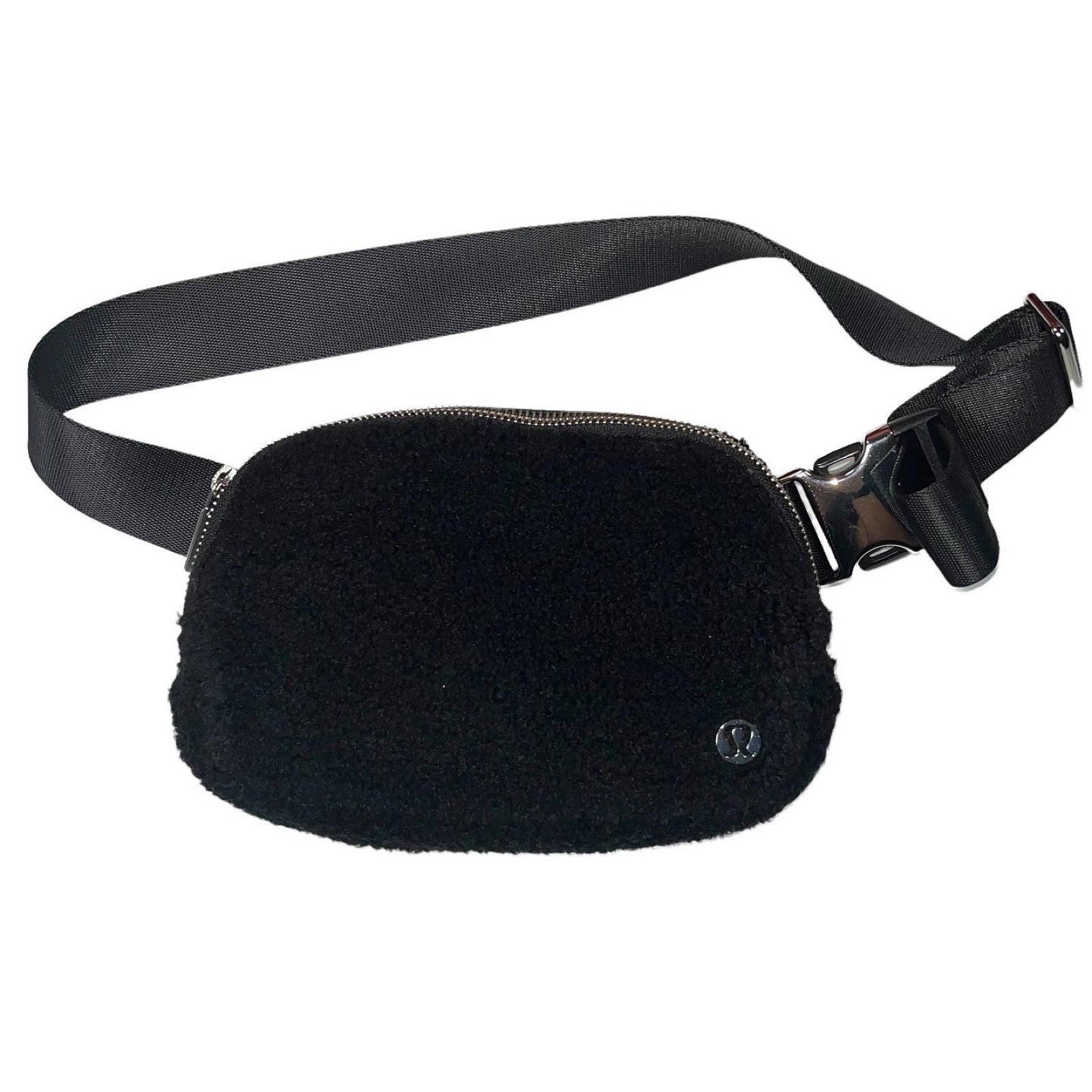Lululemon Black Sherpa belt bag