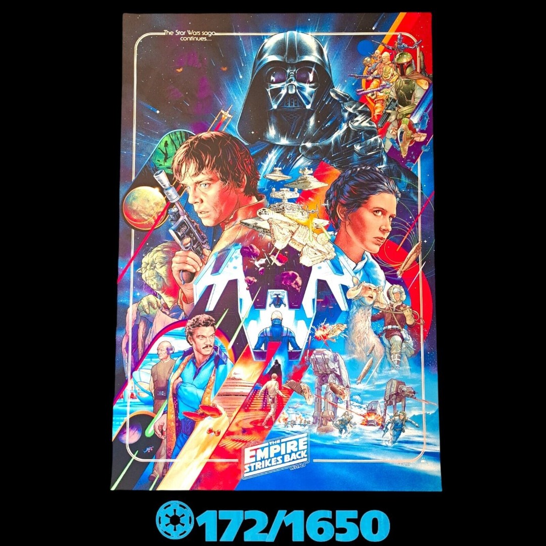 Martin Ansin Star Wars Empire Strikes Back Screen Print Timed Edition 172/1650