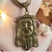 Unisex Gold Plated Necklace & Religious Medallion LIKE NEW 11 approx