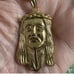Unisex Gold Plated Necklace & Religious Medallion LIKE NEW 11 approx