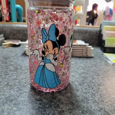 Confetti snow globe tumbler Minnie mouse