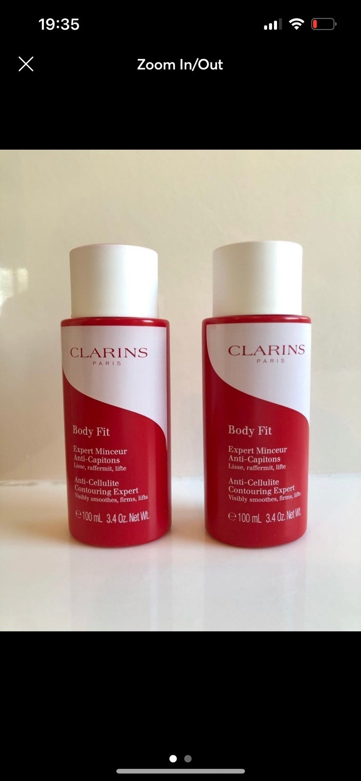 Clarins Body Fit lotion cream 2 X 3.4 Oz, 200ml