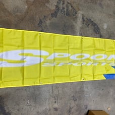Spoon Sports Banner Flag 2x8ft 60x240cm Poly Garage Shop Wall Decor